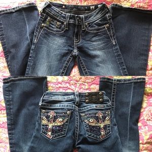 Girls boot cut Miss Me jeans